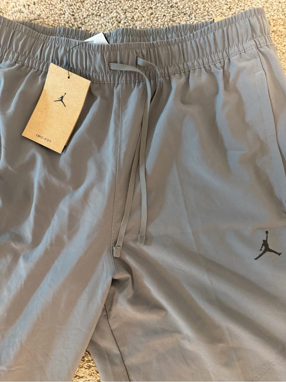 Nike Jordan Sport Jumpman Dri-FIT Woven Pants Smoke Grey Men's Size M FN5840-084